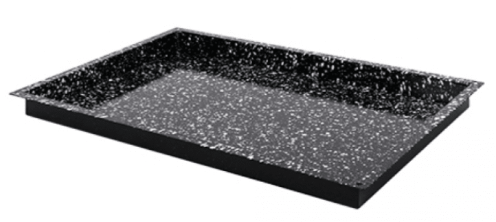 Bakplaat geëmailleerd - 600x400x40mm - Zwart - Van Erkel Winkelmaterialen