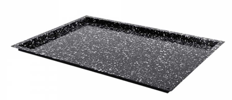 Bakplaat geëmailleerd - 600x400x20mm - Zwart - Van Erkel Winkelmaterialen