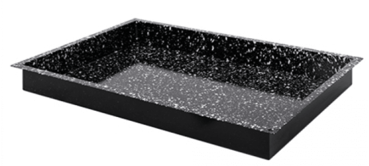 Bakplaat geëmailleerd - 600x400x60mm - Zwart - Van Erkel Winkelmaterialen