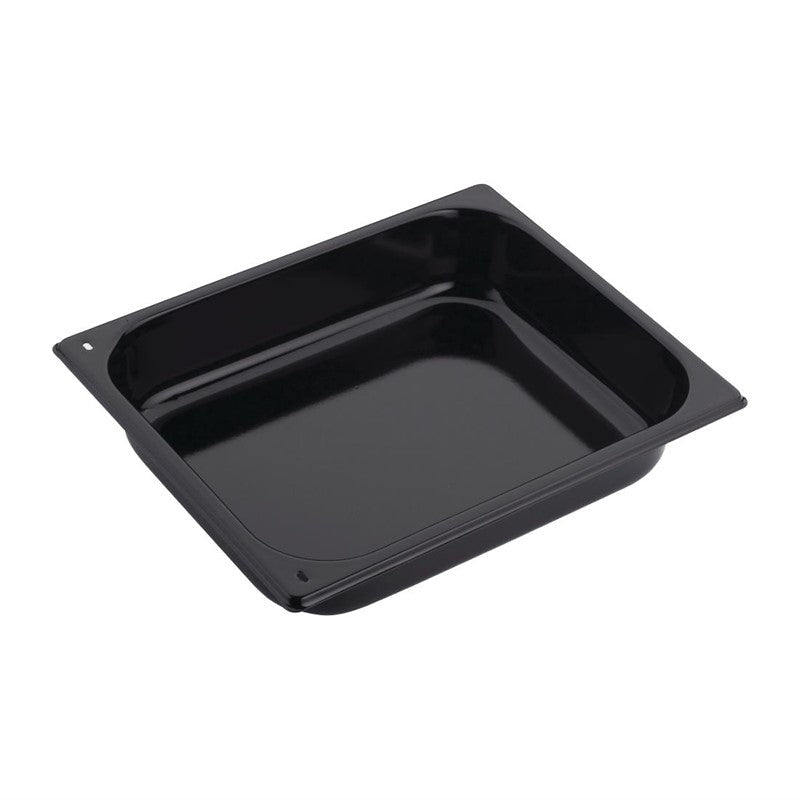 Bakplaat/Ovenschaal - GN1/2 325x265x65mm - Zwart - Van Erkel Winkelmaterialen