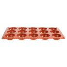 Bakvorm 15 halve bollen - Ø50x23mm - Rood - Van Erkel Winkelmaterialen
