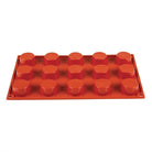 Bakvorm 15 petit-fours - Ø40x20mm - Rood - Van Erkel Winkelmaterialen