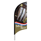 Beachflag 'Hollandse Nieuwe' - 1900x700mm - Van Erkel Winkelmaterialen