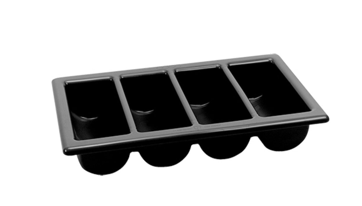 Bestekbak - 530x325x100mm (GN1/1) - Zwart - Van Erkel Winkelmaterialen
