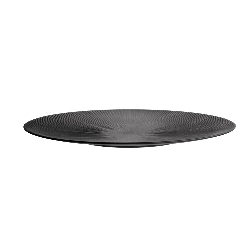 Bord 'Nero' - Ø500x35mm - Zwart - Van Erkel Winkelmaterialen