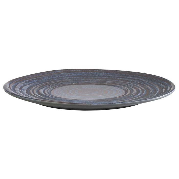 Bord plat 'Loops' - Ø280mm - Blauw - Van Erkel Winkelmaterialen