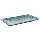 Bord rechthoek 'Cancun' - 235x135x15mm - Blauw - Van Erkel Winkelmaterialen
