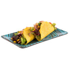 Bord rechthoek 'Cancun' - 235x135x15mm - Blauw - Van Erkel Winkelmaterialen