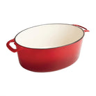 Braadpan ovaal (5L) - 295x243x110mm - Rood - Van Erkel Winkelmaterialen