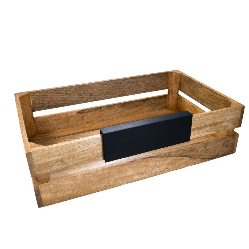 BUFFETKRAT mangohout 1-vaks - 560x350x100mm - Van Erkel Winkelmaterialen