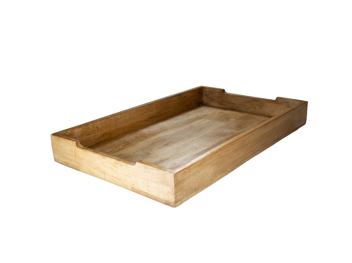 BUFFETKRAT mangohout (laag) - 560x350x65mm - Van Erkel Winkelmaterialen