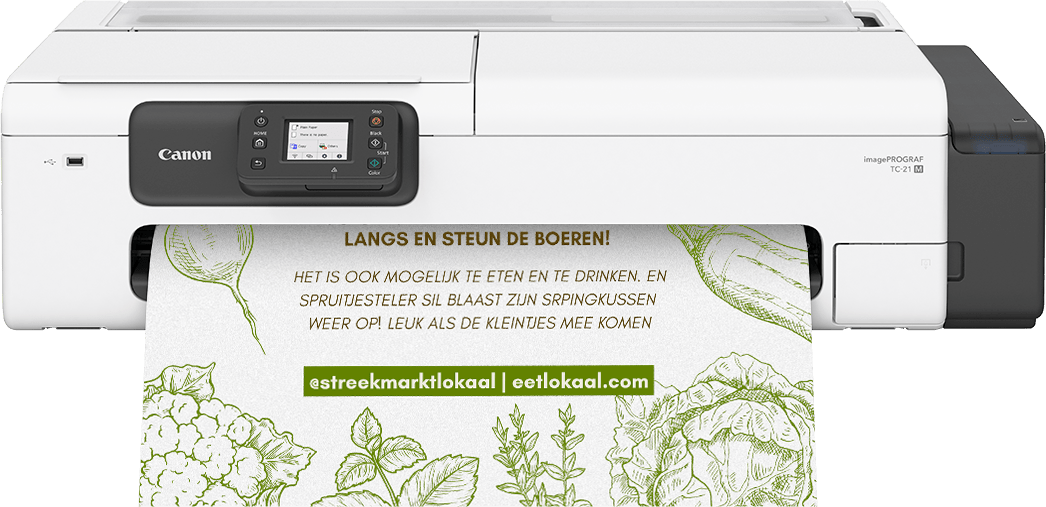 Canon posterprinter TC-21M (incl. scanner) - 968x533x245mm - TC-21M - Van Erkel Winkelmaterialen