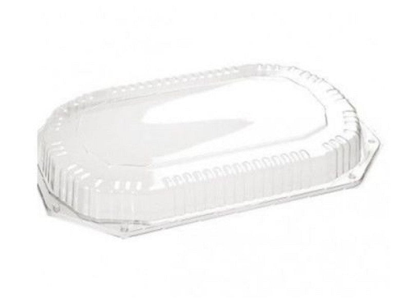 Cateringschalen-deksel (110st) - 335x250x40mm - Transparant - Van Erkel Winkelmaterialen