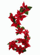 Decoratie slinger Kerstster - 1800mm - Rood - Van Erkel Winkelmaterialen