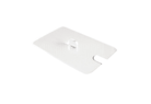 Deksel Kata (met lepeluitsparing) - 173x130mm - Transparant - Van Erkel Winkelmaterialen