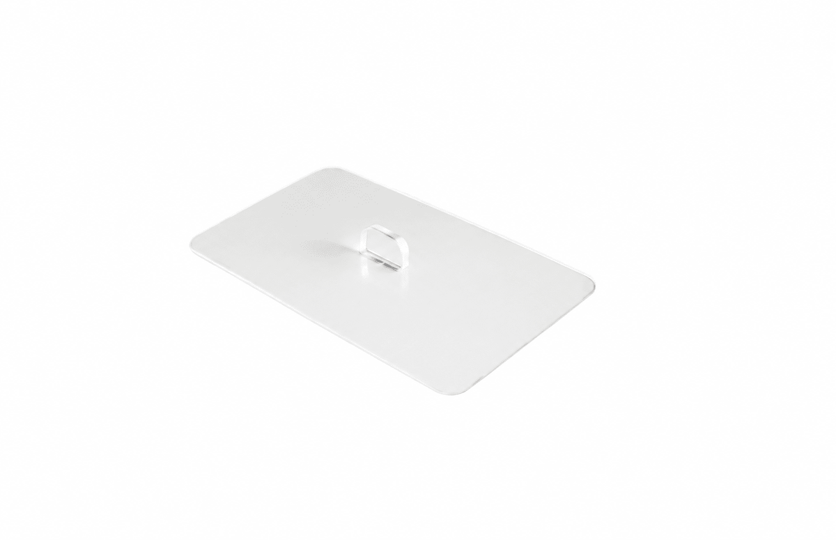Deksel Kata (zonder lepeluitsparing) - 173x130mm - Transparant - Van Erkel Winkelmaterialen