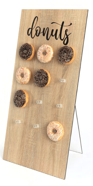 Donut presentatierek - 800x400mm - Houtlook - Van Erkel Winkelmaterialen