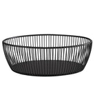*Draadmand ovaal 'Svart' - 240x190x80mm - Zwart - Van Erkel Winkelmaterialen