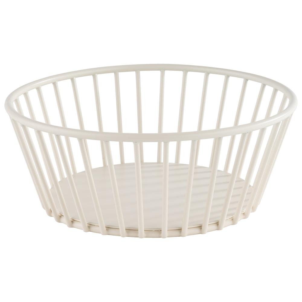 Draadmand rond 'Urban' - Ø170x70mm - Wit - Van Erkel Winkelmaterialen