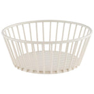 Draadmand rond 'Urban' - Ø170x70mm - Wit - Van Erkel Winkelmaterialen