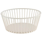 Draadmand rond 'Urban' - Ø200x85mm - Wit - Van Erkel Winkelmaterialen