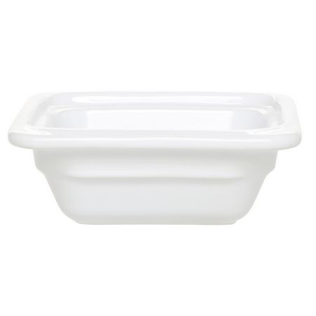 *Emile Henry aardewerk schaal - 176x162x65mm (GN1/6) - Wit - Van Erkel Winkelmaterialen