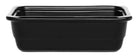 Emile Henry aardewerk schaal - 325x176x100mm (GN1/3) - Zwart - Van Erkel Winkelmaterialen