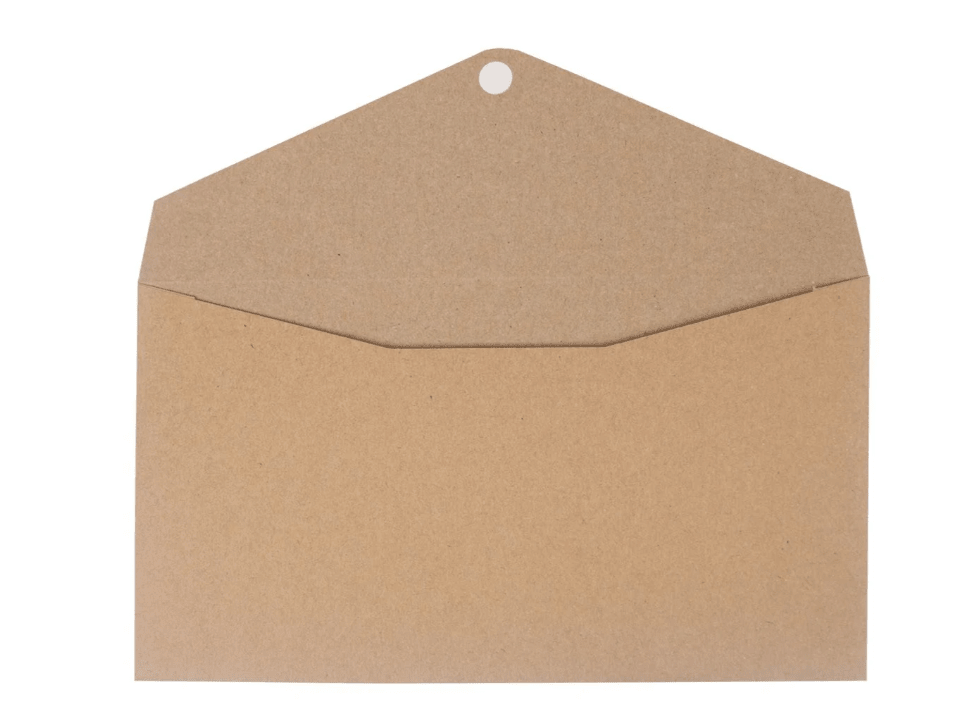 Enveloppen kraft bruin - 220x120mm + klep - Bruin - Van Erkel Winkelmaterialen