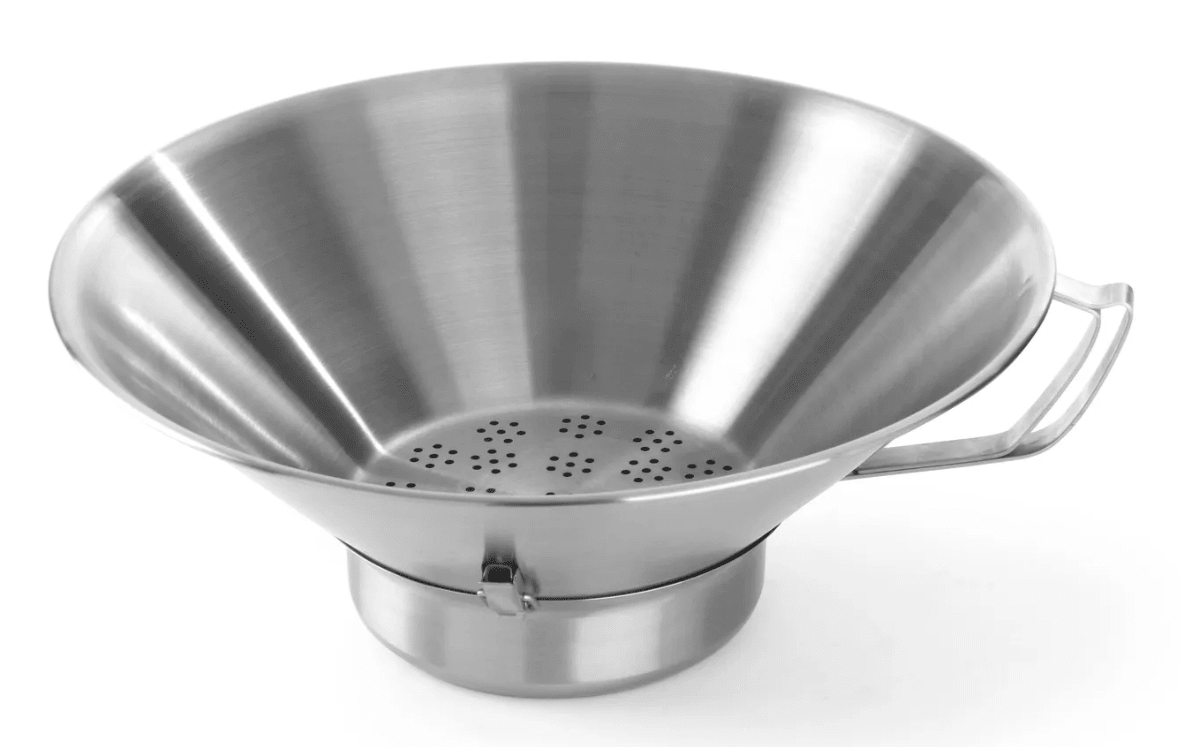 Frituurvergiet RVS - Ø410mm - Zilver - Van Erkel Winkelmaterialen