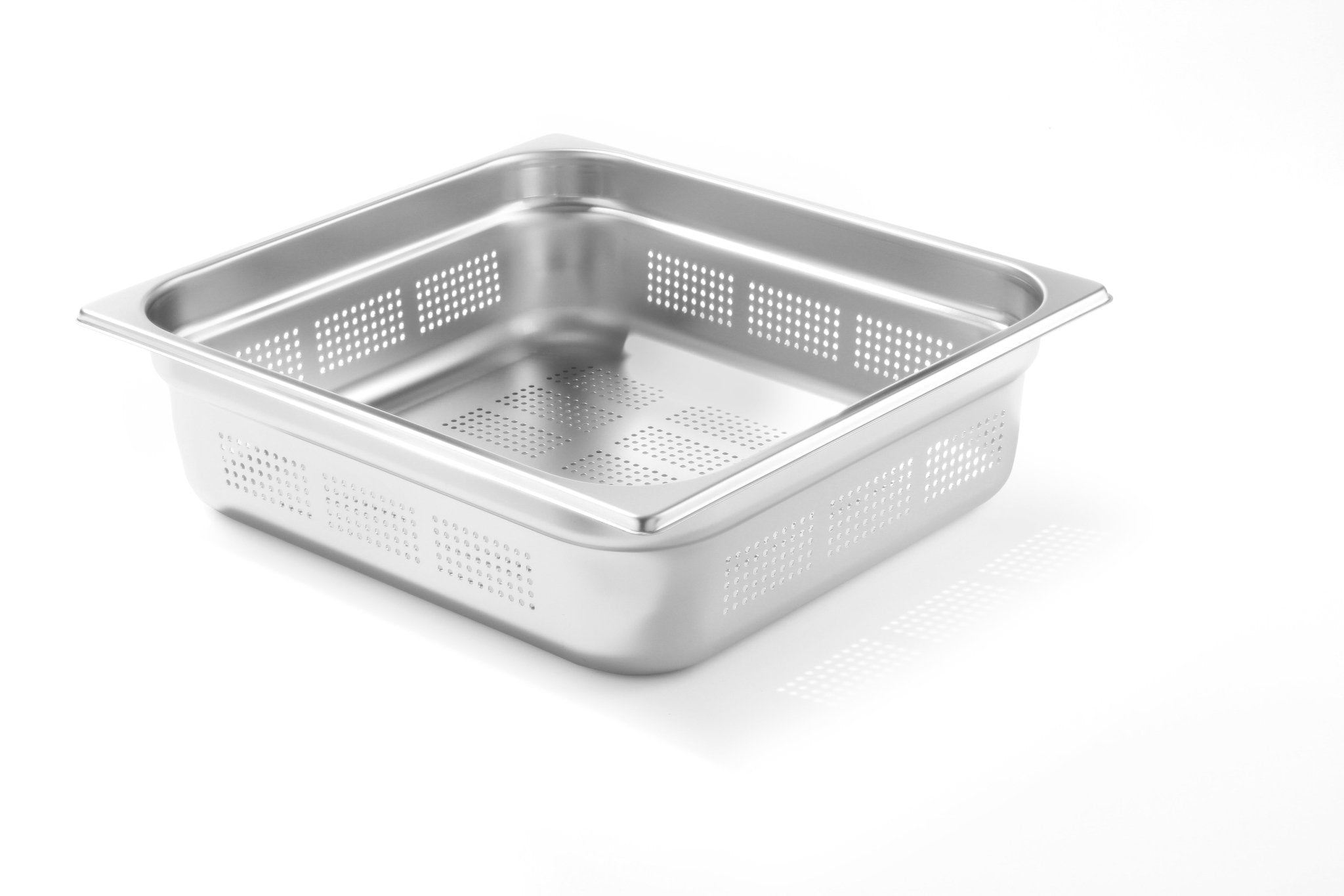 Gastronorm bak RVS (geperforeerd) - GN2/3 354x325mm - 100mm - Van Erkel Winkelmaterialen