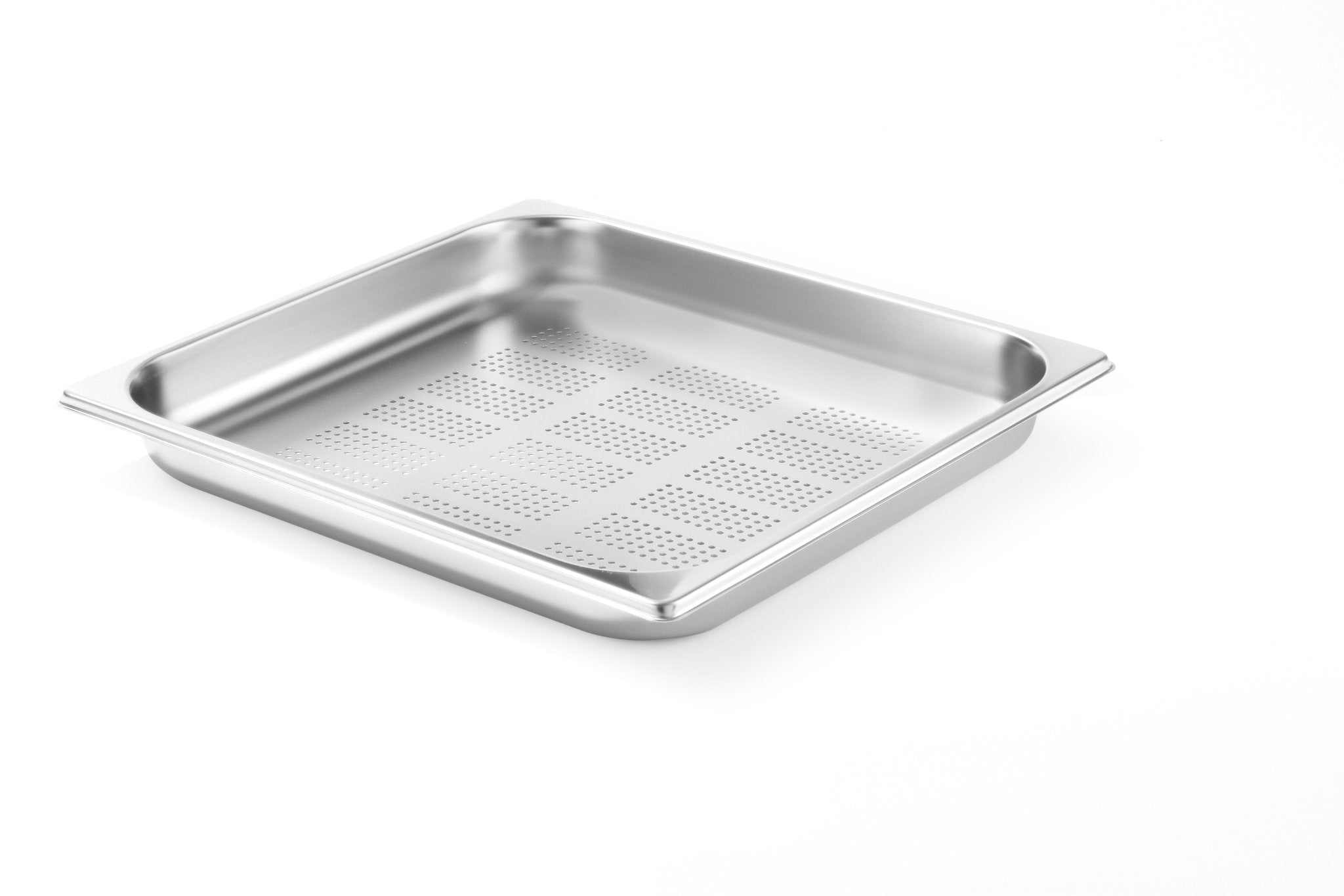 Gastronorm bak RVS (geperforeerde bodem) - GN2/3 354x325mm - 40mm - Van Erkel Winkelmaterialen