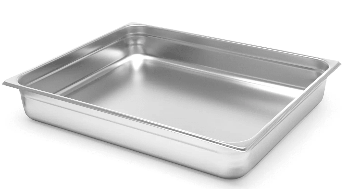 Gastronorm bak RVS 'Profi Line' - GN2/1 650x530mm - 100mm - Van Erkel Winkelmaterialen