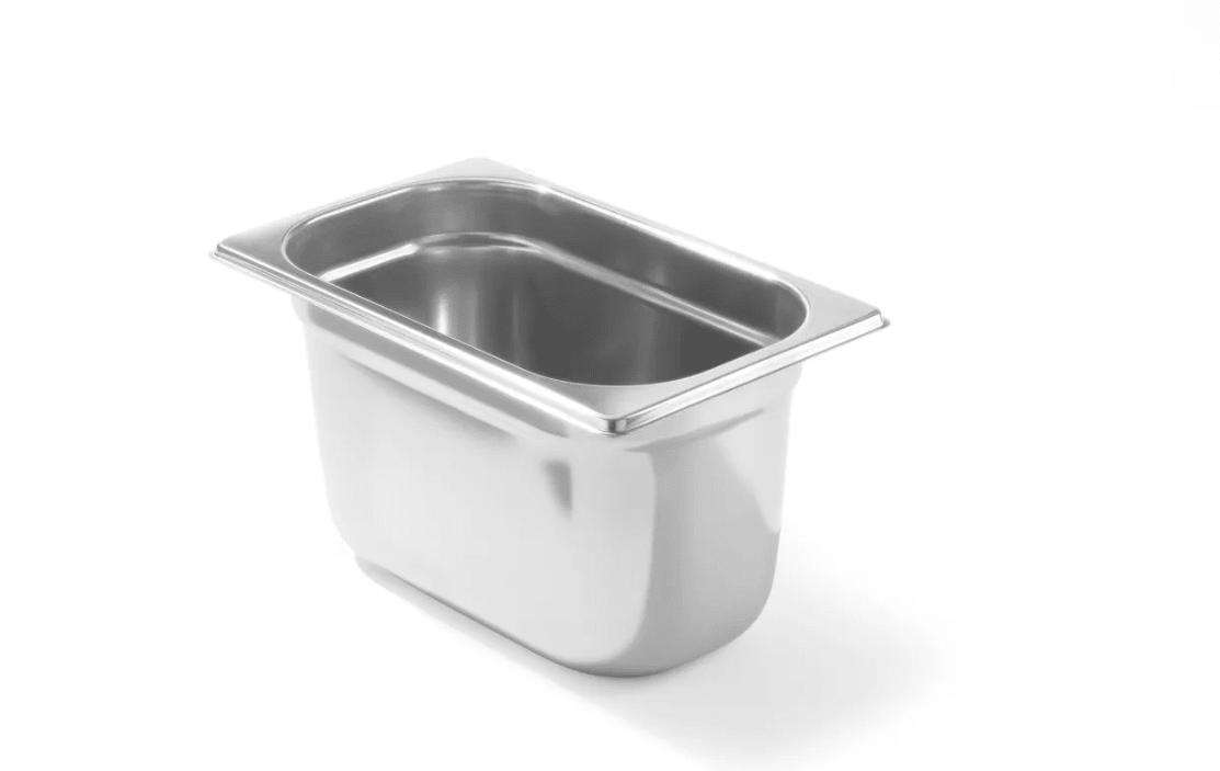 Gastronorm bak RVS 'Profi Line' - GN1/4 265x162mm - 100mm - Van Erkel Winkelmaterialen