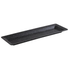 GN bord 'Frostfire' - 530x162x30mm (GN2/4) - Zwart granietlook - Van Erkel Winkelmaterialen