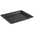GN bord 'Frostfire' - 325x265x30mm (GN1/2) - Zwart granietlook - Van Erkel Winkelmaterialen
