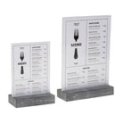 Kaarthouder met zware voet - 210x148mm (A5) - Van Erkel Winkelmaterialen