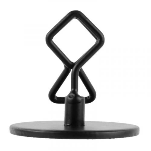 Kaarthouder op voet - 50mm - Zwart - Van Erkel Winkelmaterialen