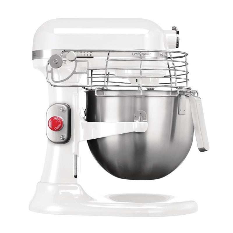 Kitchenaid Professionele mixer (6,9L) - 417x371x287mm - Wit - Van Erkel Winkelmaterialen