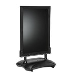 Krijtstoepbord met vulvoet - 800x1050mm - Zwart - Van Erkel Winkelmaterialen