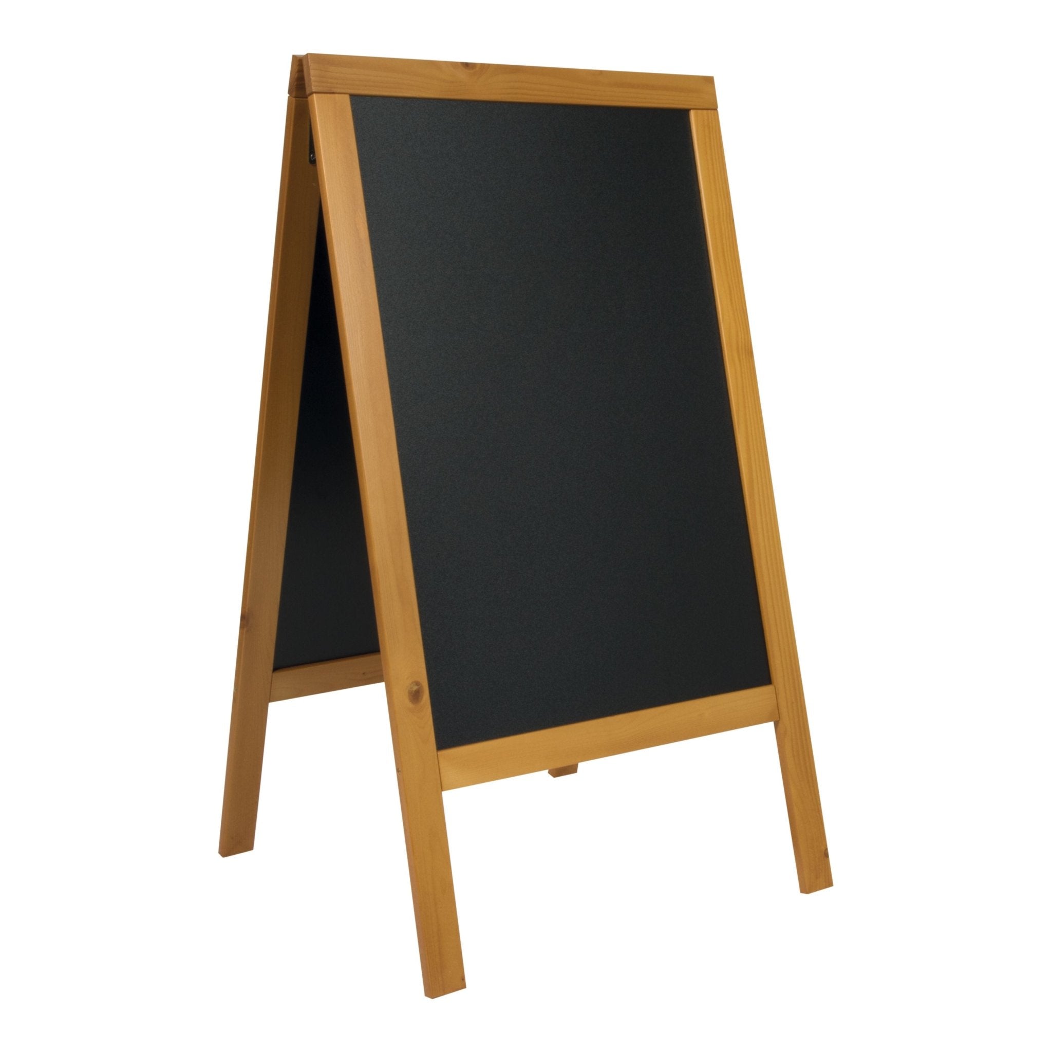 Krijtstoepbord Woody Teak - 850x550mm (4.7kg) - Bruin - Van Erkel Winkelmaterialen