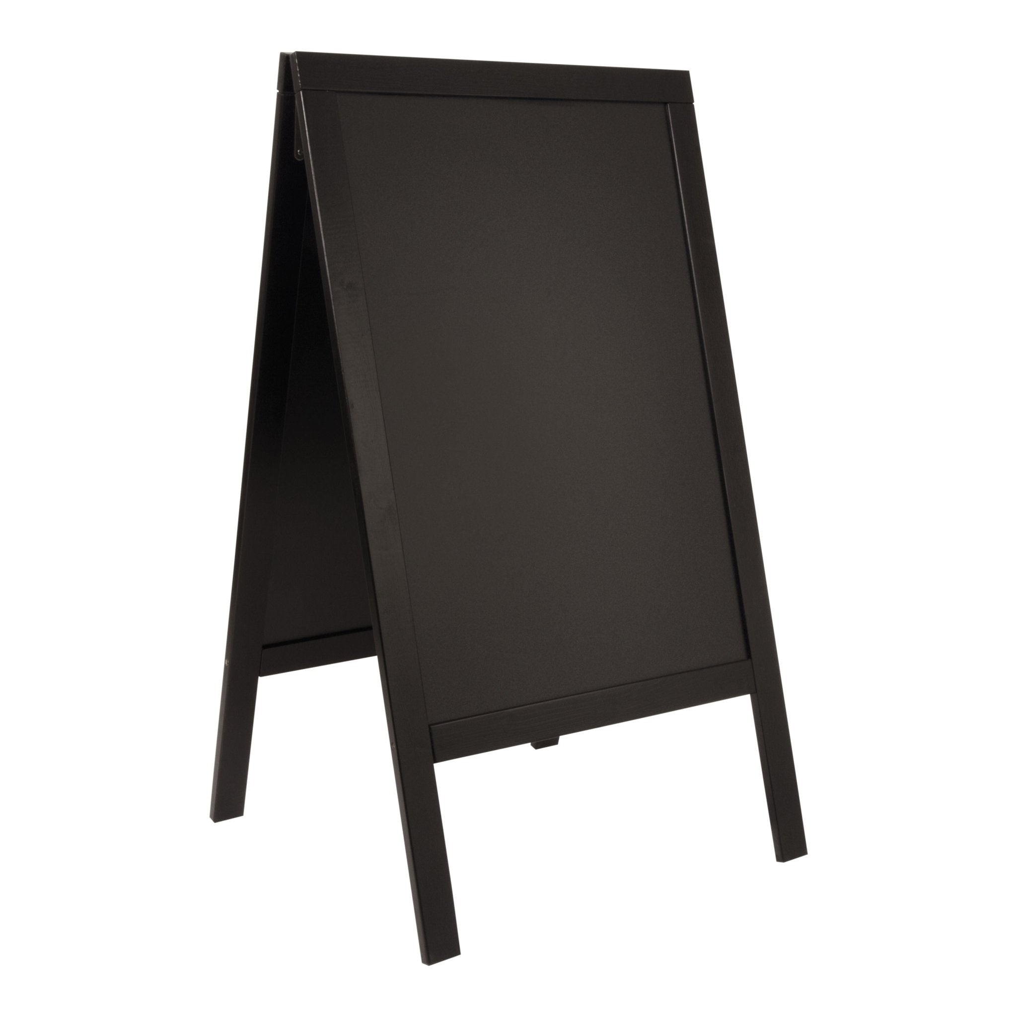 Krijtstoepbord Woody Zwart - 850x550mm (4.7kg) - Zwart - Van Erkel Winkelmaterialen