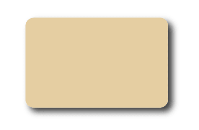 Kunststof kaarten kleur (100st) - 85x54mm - Beige - Van Erkel Winkelmaterialen