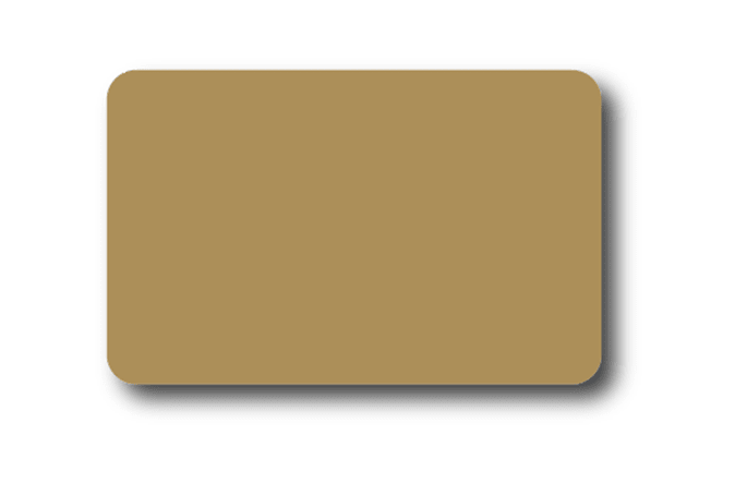 Kunststof kaarten kleur (100st) - 85x54mm - Goud - Van Erkel Winkelmaterialen