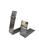 L-standaard RVS smal - 0mm - Zilver - Van Erkel Winkelmaterialen