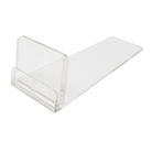 L-standaard transparant - 35x70mm - Transparant - Van Erkel Winkelmaterialen