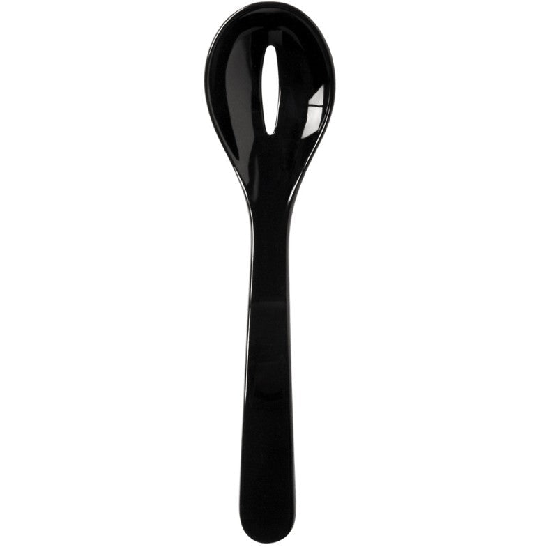 Lepel met uitlek gat - 235mm - Zwart - Van Erkel Winkelmaterialen