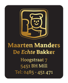 Maatwerk adres sticker zwart/goud (papier) - 32x40mm - 5 rollen (5.000st) - Van Erkel Winkelmaterialen
