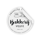 Maatwerk sticker rond (folie) - Ø30mm - 5 rollen (5.000st) - Van Erkel Winkelmaterialen