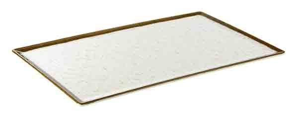 Melamine bord 'Stone Art' - 530x325x15mm (GN1/1) - Beige - Van Erkel Winkelmaterialen
