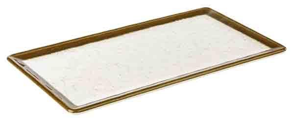Melamine bord 'Stone Art' - 325x176x15mm (GN1/3) - Beige - Van Erkel Winkelmaterialen